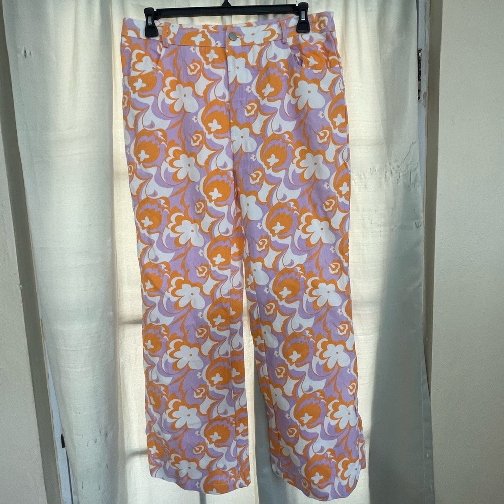 Pant flowers print